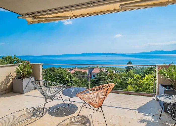Villa Cerovic Luxury Privacy Pet Friendly Kostrena